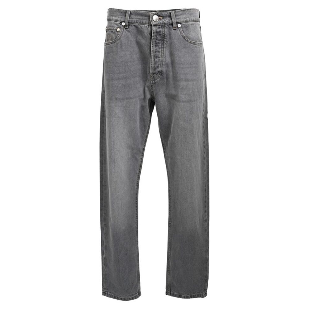 Brunello Cucinelli Iconic Fit Jeans in Grey Cotton